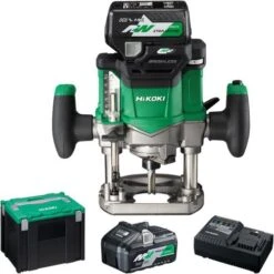 Hikoki M3612DA Cordless 36V Half Inch Brushless Plunge Router (2x 4Ah 36V / 8Ah 18V Multi-Volt Batteries, Charger & Case) *KELVIN SPECIAL - 2x 4AH UPGRADE* *BEST SELLER*