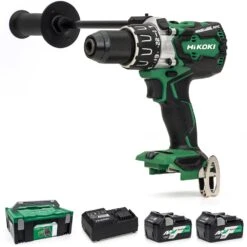HiKOKI DV18DBXL/JRZ Combi Drill 18V Cordless Brushless - 2 X BSL36A18 Batteries