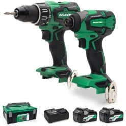 Hikoki KC18DBFL2/JDZ DV18DB Drill & WH18DB Impact Driver Brushless Kit 2 X 5.0Ah MultiVolt Batteries