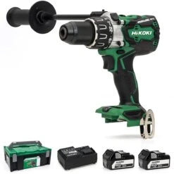 HiKOKI / Hitachi DV18DBXL/JP Combi Drill 18V Cordless Brushless - 2 X 5.0Ah Batteries - DV18DBXL/JP