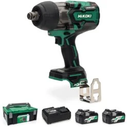 HiKOKI WR36DA/JRZ 3/4" MultiVolt Impact Wrench 2 X 5Ah MultiVolt Batteries - WR36DA/JRZ